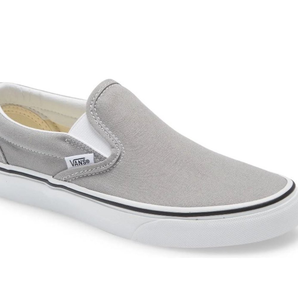 Gray Slip on Vans Size 7 worn once